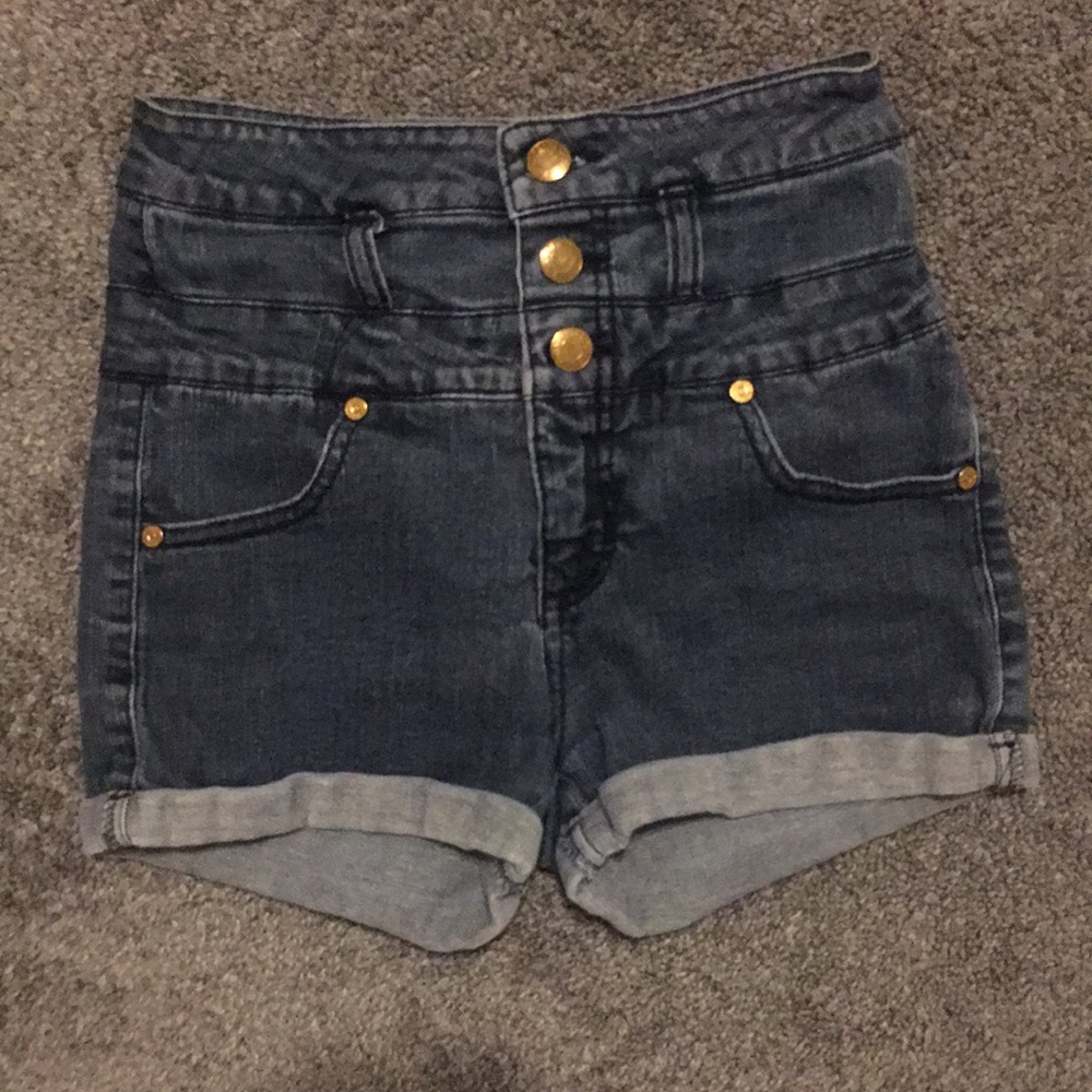 High Waisted Denim Shorts